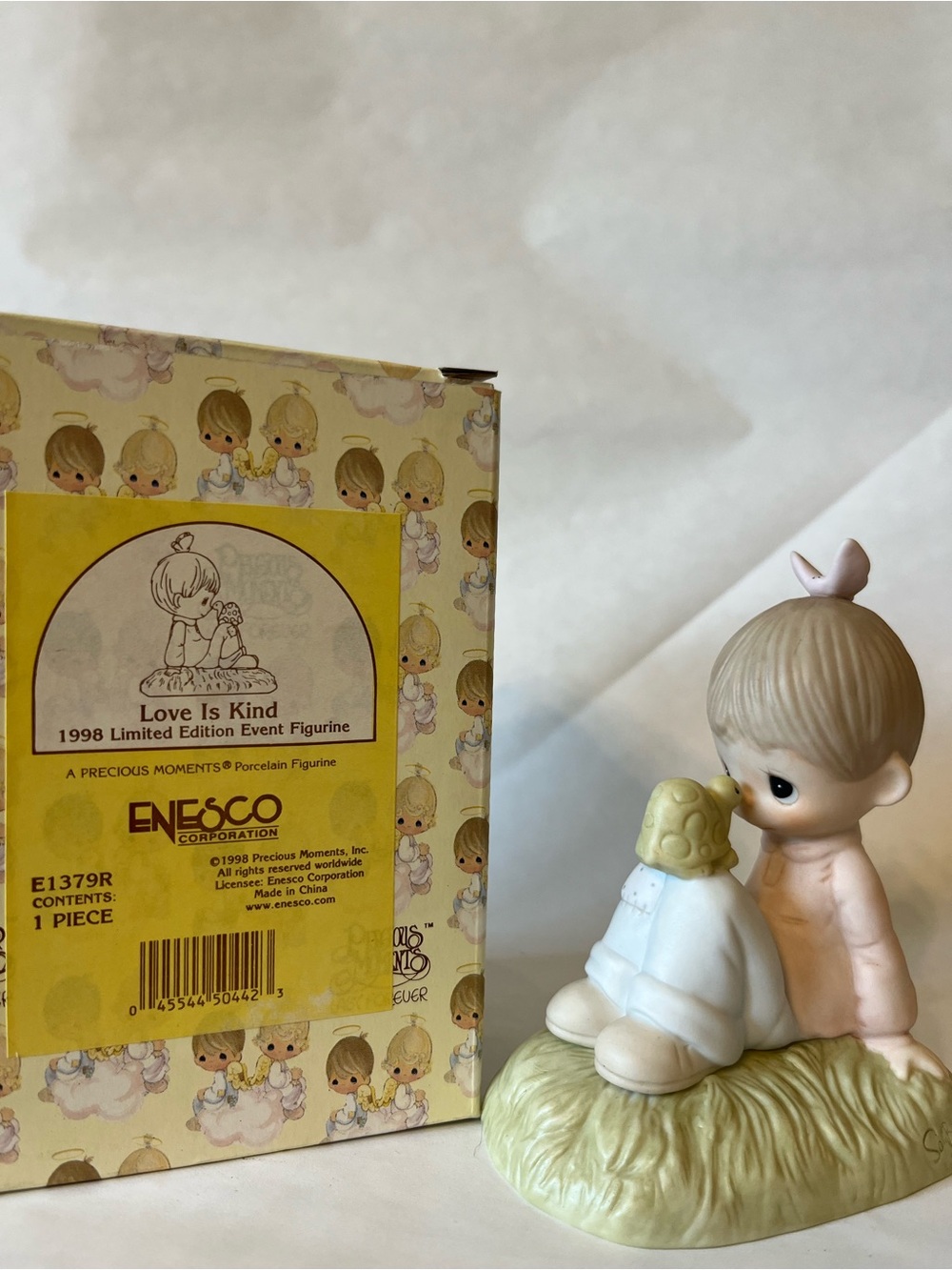 Enesco Precious Moments Figurine in Cream, Yellow, Pink